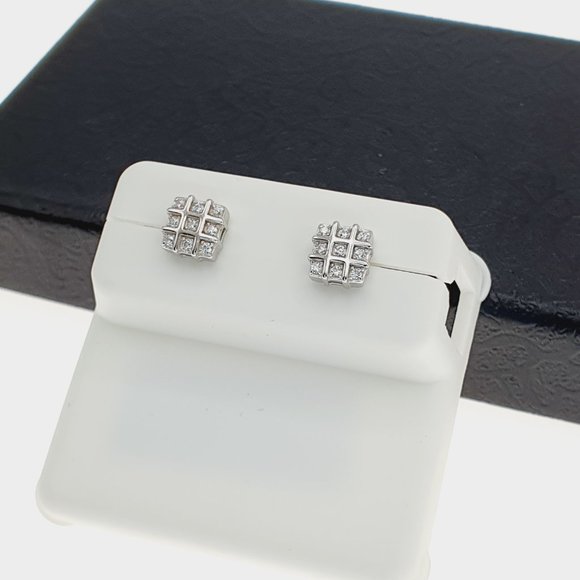 "925 sterling silver luxury CZ earrings for women/girls, Best for gift, RJUS2205 - Picture 7 of 10